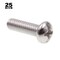 Prime-Line #12-24 x 3/4 in Slotted Round Machine Screw, Plain 316 Stainless Steel, 25 PK 9004975 - alternate 2